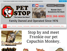 Tablet Screenshot of petstopkc.com